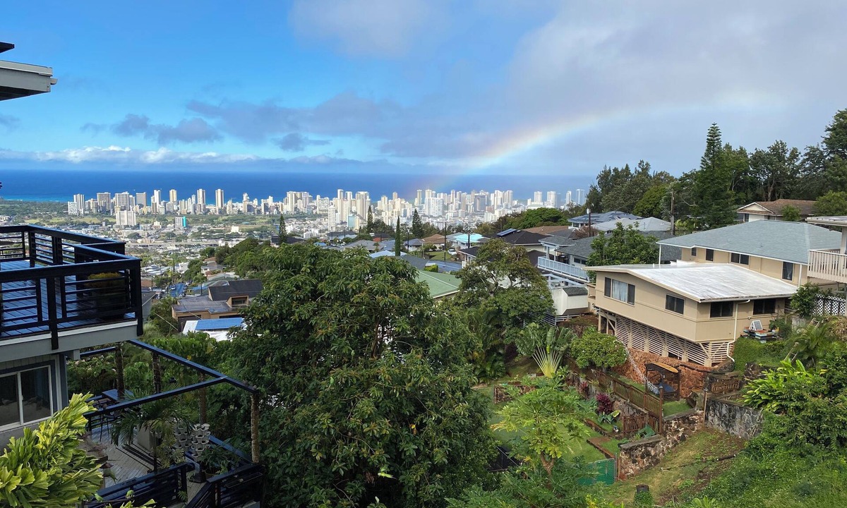 Diamond Head - Kapahulu - St. Louis House | Beautiful full Ocean and City view 3-bedroom house in a quite area MIN 30 days.