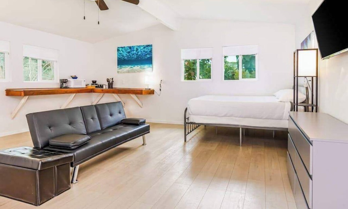 Kapoho Apartment | Dog-Friendly Pahoa Studio Near the Beach & Town with Fast WiFi