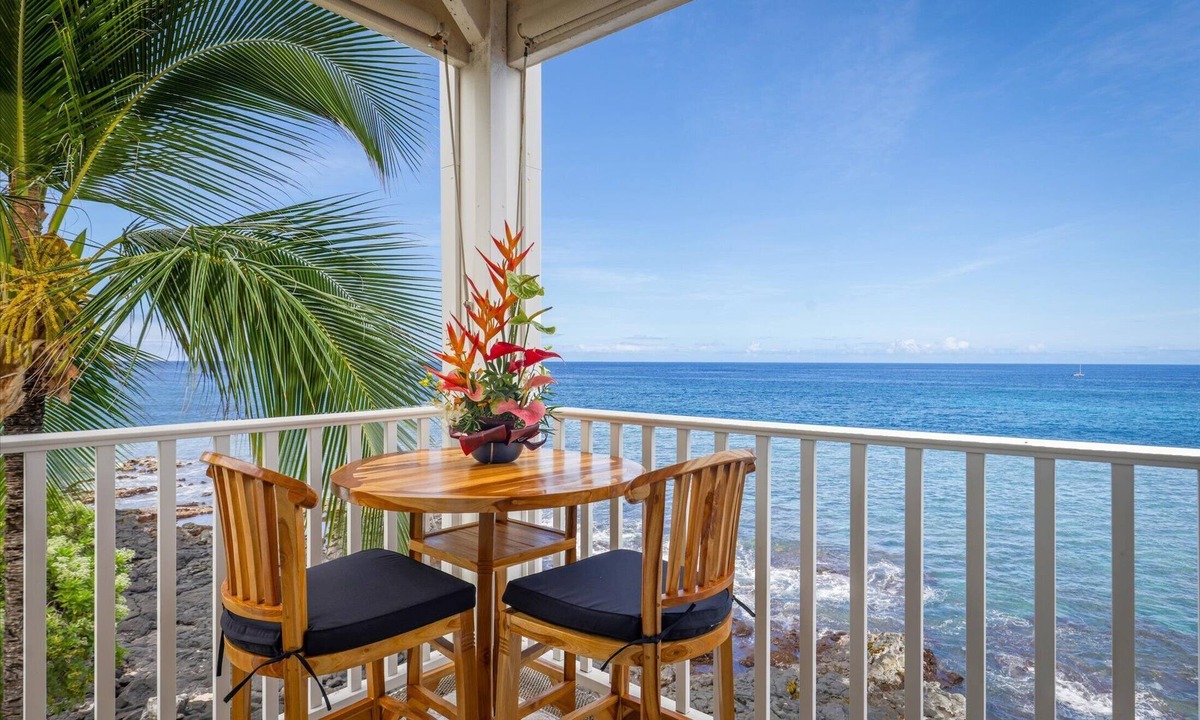 Historic Kailua Village Condo | Experience oceanfront luxury at Hale Kona Kai 301, a perfect getaway.