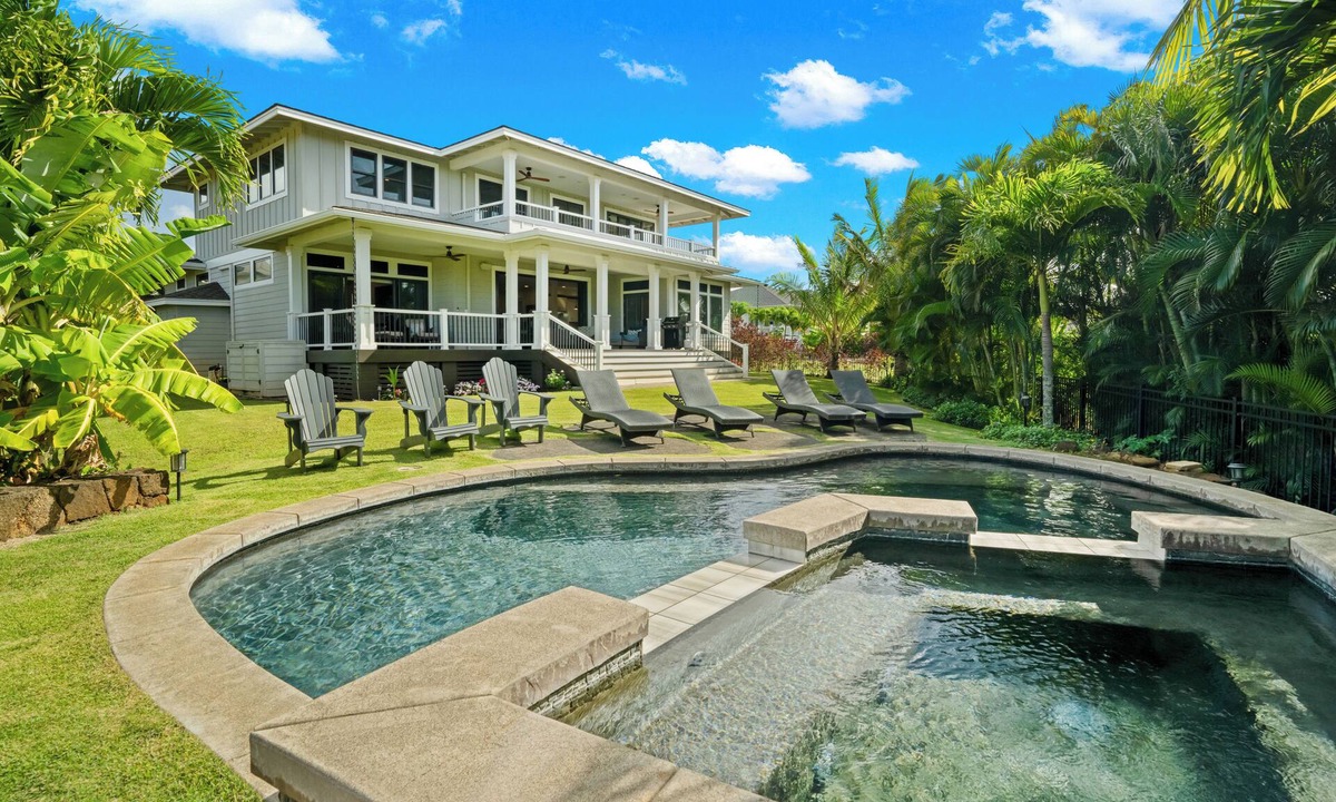 Poipu House | Hale Makalea by Alekona Kauai: Luxury 3br Home w Private Pool, AC, close to shopping and beaches