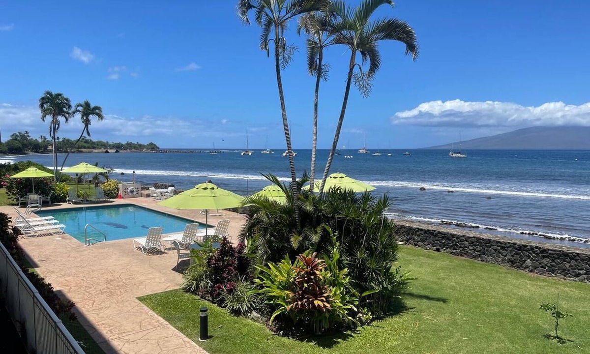 Historic Lahaina Front Street Apartment | Lahaina Roads - OCEANFRONT Property gorgeous views- 1 Bed 1 Bath Condo