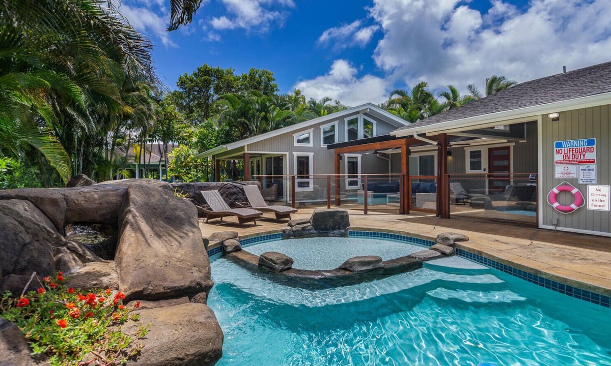 Princeville House | Lani Oasis: Tropical North Shore Retreat w/Pool & AC