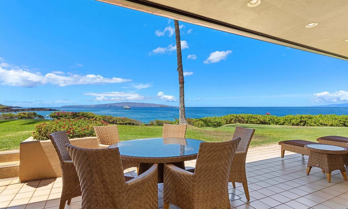 Wailea Condo | Makena Surf F104 - Oceanfront 3BR w/AC, Panoramic Views & Beach Access