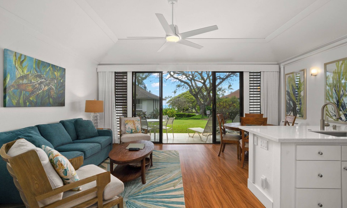 Poipu Condo | Rare Find w/2 AC! Newly renovated condo #128, ground flr, 3-4 min walk to beach