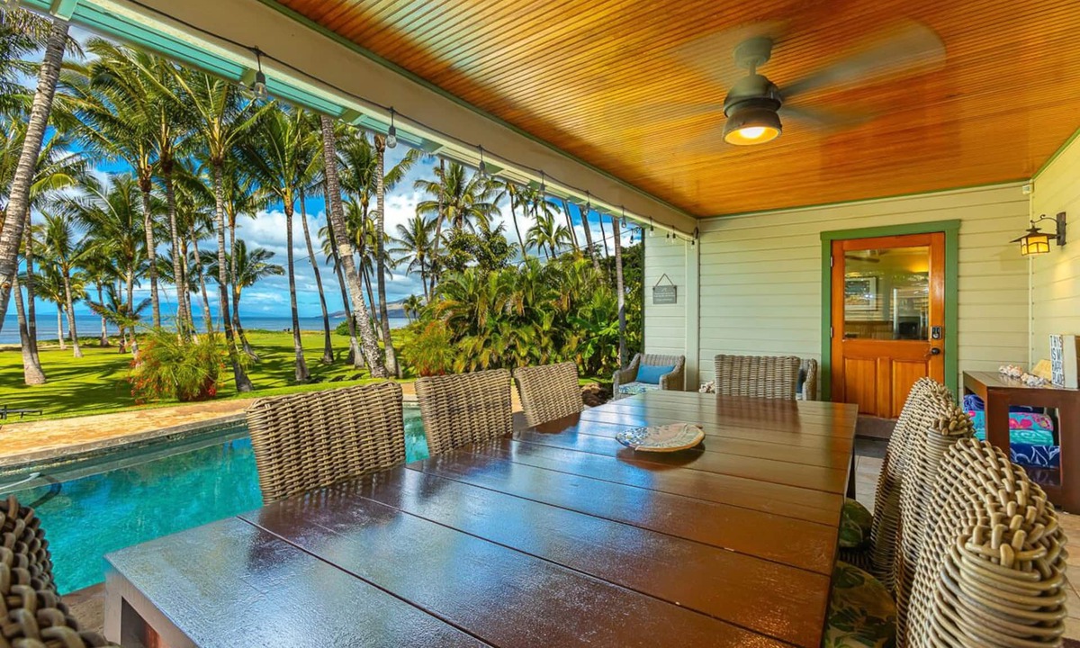 Kihei House | Summer Deal Beachfront Maui Home with Private Pool Sleeps 14 Guests