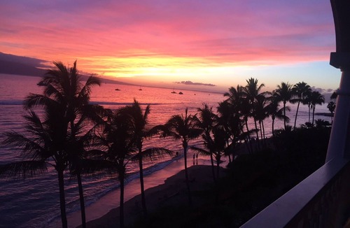 Historic Lahaina Front Street Condo | 6th Floor Ocean Front, king bed, partial kitchen Sleeps 3, newly remodeled
