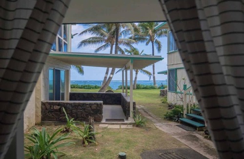 Punaluu Apartment | Beachfront Studio Steps to the Ocean & Pool