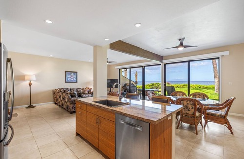 Wailea Condo | Beautifully Upgraded Oceanview Condo Steps to the Beach at Makena Surf #F-109