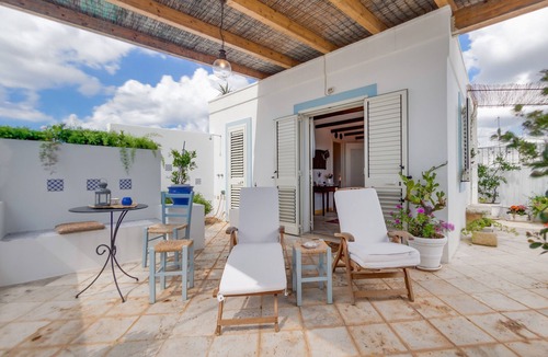 Santa Maria di Leuca Apartment | Casa Fiammetta Apartment with Sea View, Private Terrace, and Air Conditioning
