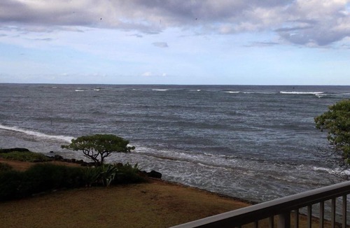 Wailua Condo | End Unit Yards from Ocean Looking East With Major Sunrises