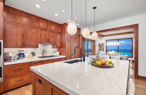 Montage Kapalua Bay Villa | Front Row Direct Oceanfront Panoramic Views. Full remodel and redecoration to ultra-lux standards.