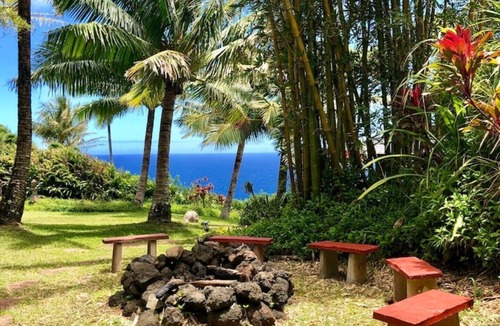 Huelo House | Indian Room at Maui Eco Retreat: Ocean, Waterfall, & Scenic Hiking Trails!