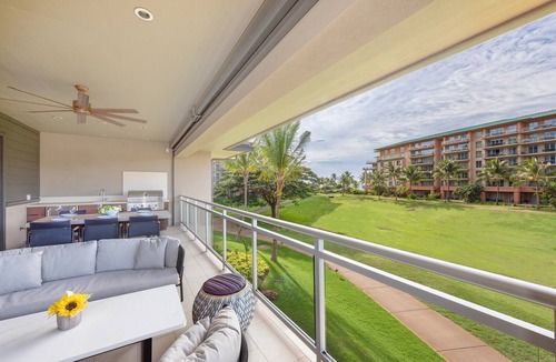 Honokowai Villa | KLVR welcomes you to Luana Garden Villa 1D upper level with partial ocean view