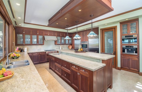 Wailea House | Luxurious Oceanfront Sandy Beach Estate on Makena Beach-6BR/6.5BA 8,030 Sq Ft