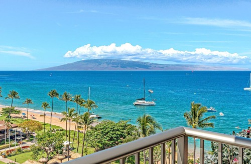 Kaanapali Condo | Maui Resort Rentals: The Whaler 1061 - Upgraded 10th Floor Studio w/Stunning Pacific Ocean and Mountain Views!