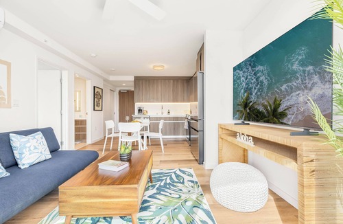 Ala Moana Apartment | Modern Stay at The Park on Keeaumoku w/City Views & Luxury Amenities