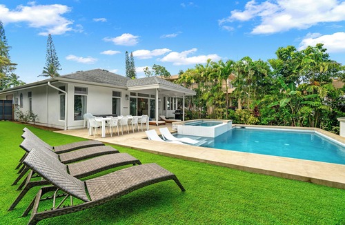 Princeville House | Newly renovated +Brand New Pool and Spa + Airy-Custom Ocean Bluff Home