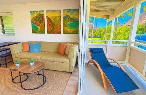 Wailua House | Ocean view AC, pool hot tub coconut marketplace