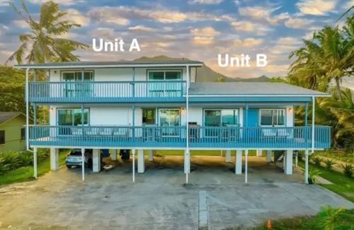 Punaluu House | Oceanfront Hauula Home - South Unit A - 30+ Days