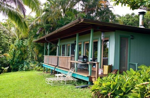 Hana Cottage | Paradise Ocean View Private Cottage Solar Power Tropical Flower Gardens