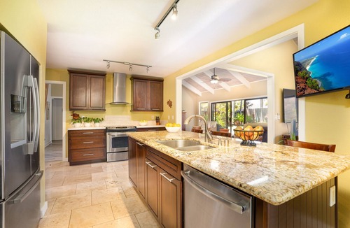 Poipu House | Prime Poipu Beach Home - 4 Ground Floor Bedrooms, 3 Bathrooms, near Hyatt. AC