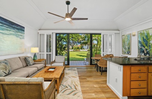 Poipu Condo | Rare find w/2 AC, 2 min walk to beach, Remodeled #151, ground floor!