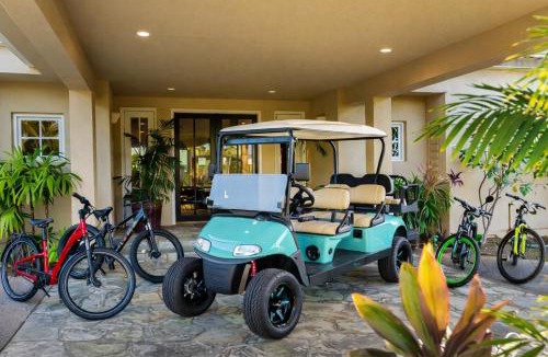 Kamuela House | Spacious Mauna Lani Luxury Home with Panoramic Golf Course and Volcano Views, Private Pool and Hot Tub, Two Golf Carts, and E-Bikes for Family Adventures