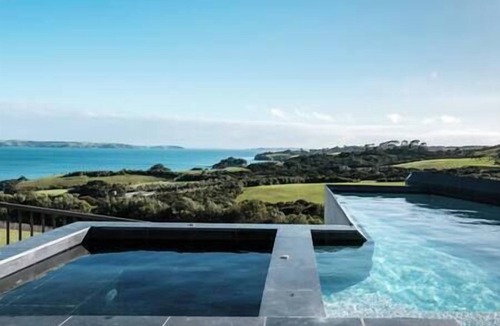 Surfdale House | Tradewinds Estate by Waiheke Pure - Commanding views, pool, hot tub, grand open planned living, sun soaked decks