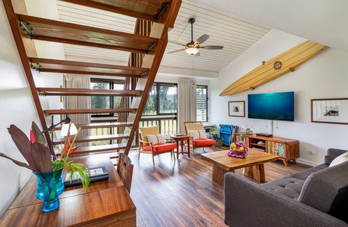 Kahuku Condo | Turtle Bay Top Floor Studio unit 164 with Split AC & Golf Course Views