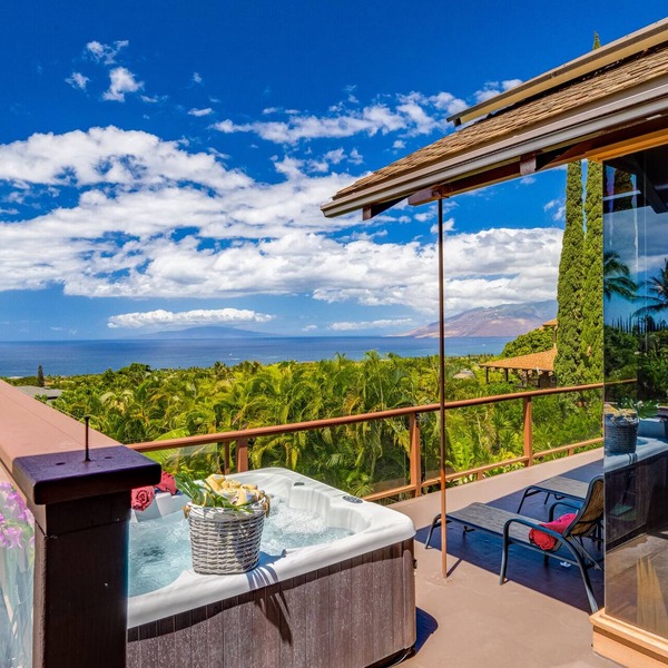 Private S. Maui home w/ocean views, pool, hot tub