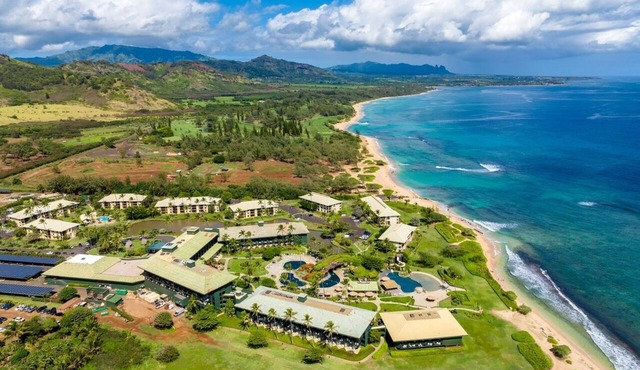 5-bedrooms at beachfront Outrigger Kauai Beach Resort. Multi-Unit Flexibility.