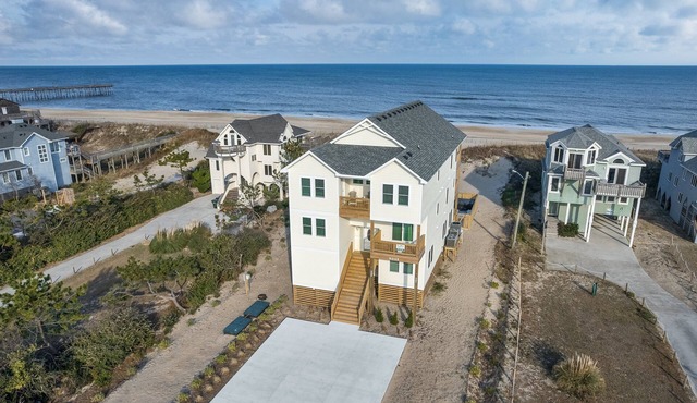 5814- Perfect Vacation, Oceanfront 9BR Luxury: Pool, Theater & Arcade in Nags Head