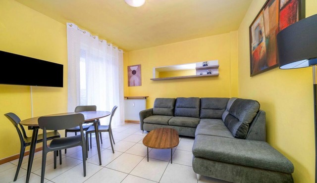 A comfortable and welcoming 60 square meters apartment, perfect for four people, located on the fourth floor of a period building without an elevator.The property is located in a quiet area, allowing our guests to easily and quickly reach the center of U in Udine