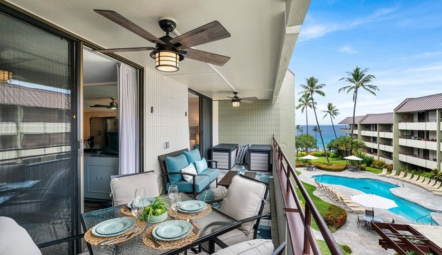 🏖️Across from Magic Sands Beach | 2BR Kona Condo w/Lanai Views, Pool & Pickleball