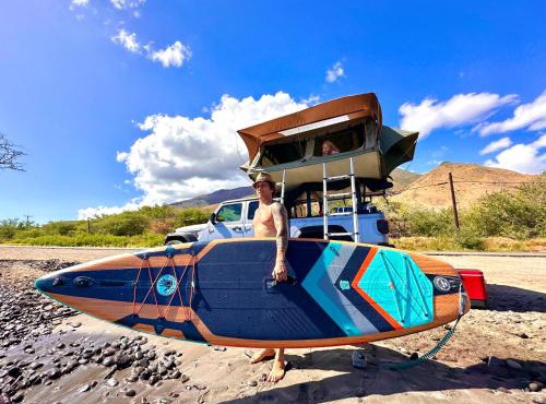 Aloha Glamp Explore Maui with our Jeeps Camper