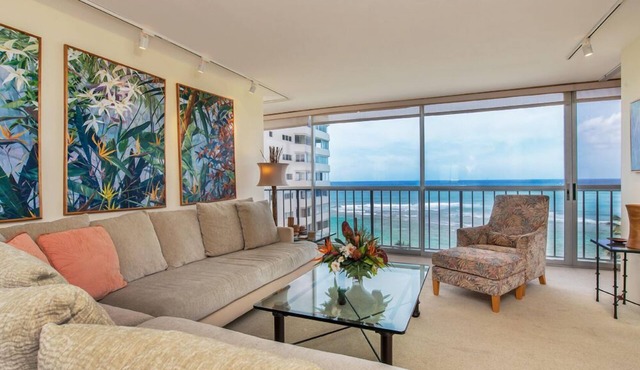 Book Now-Danno's Hawaii Five-O Condo! Diamond Head, Gold Coast. Full Ocean View.