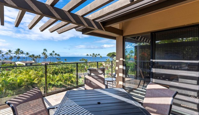 Charming Oceanview Oasis: Wailea Elua 802 Surrounded by Lush Tropical Grounds