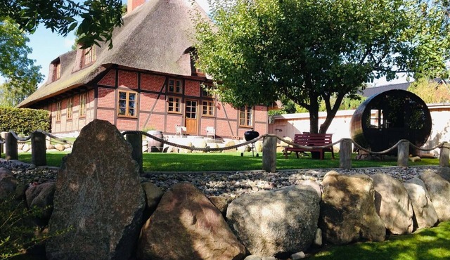 Dannauer Reetkate near Weissenhäuser Strand. Holstein Switzerland on the Baltic Sea in Oldenburg in Holstein