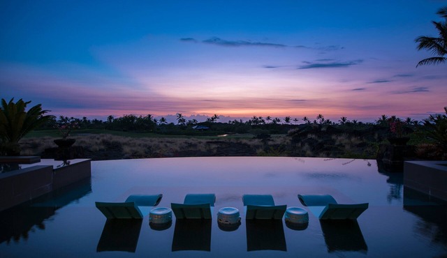 Experience luxury at Hale Kahikole in Kailua Kona, featuring 5 bedrooms and a private pool.