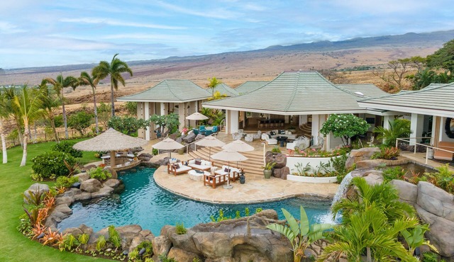Experience luxury at Hale 'O Ka La in Kamuela, featuring 5 bedrooms and stunning amenities.