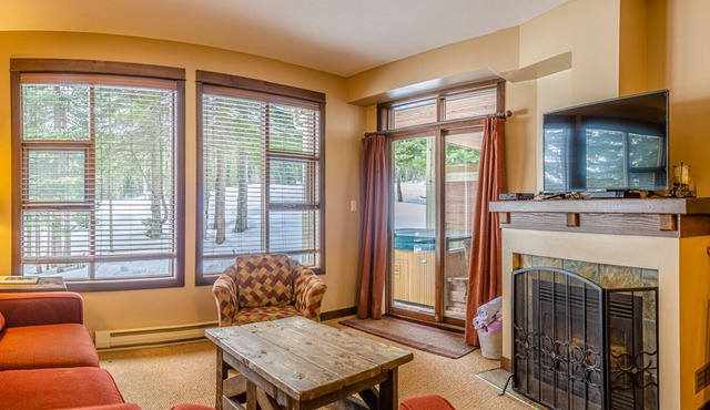Ground floor 2 bedroom condo, very close to ski-in/out trails in Sun Peaks
