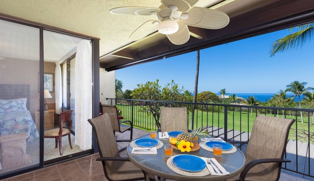 🏖️Keauhou Golf & Ocean View Condo w/AC | Bridge-Level Entry
