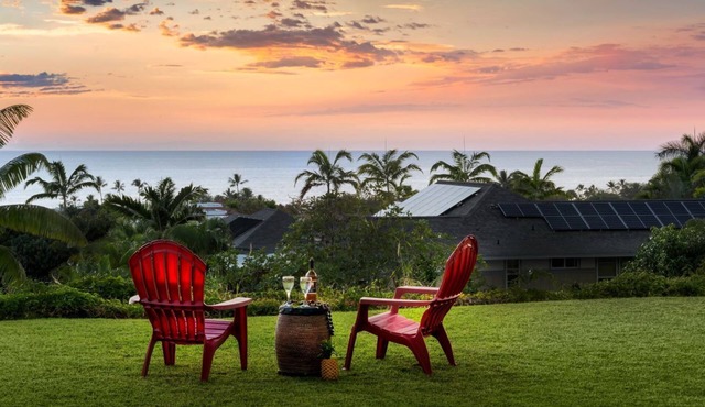 🏖️Kona Ocean View Home w/Pool + Lanai | Kahakai Estates