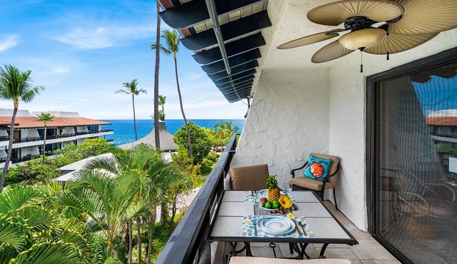 🏖️Kona Oceanview Condo w/Lanai + A/C | Casa 328