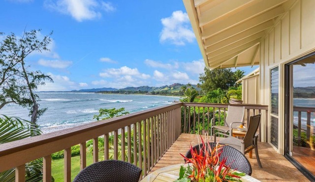 Lae Nani 535 - Spectacular Beach Front - Quiet and Private with Bedroom AC & WD