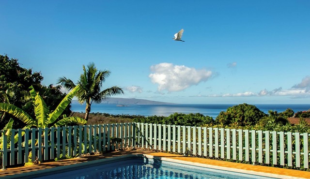 MauiJOY Villa ~ Expansive oceanview Retreat Above Wailea Pool Private location