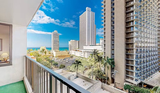 Ocean View Retreat 4 Mn Walk 2 Beach Lanai Sleep 6 @ Waikiki Banyan #908 Tower 1