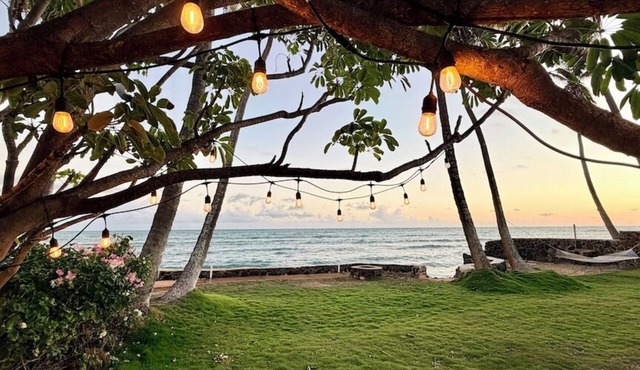 Oceanfront 2BR Beach House AC WiFi Private Yard Direct Ocean Access