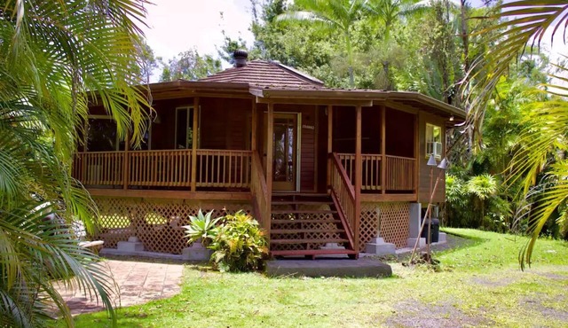 Octagonal Rainforest Oasis Near Hilo & Volcano – 2BD/2BA