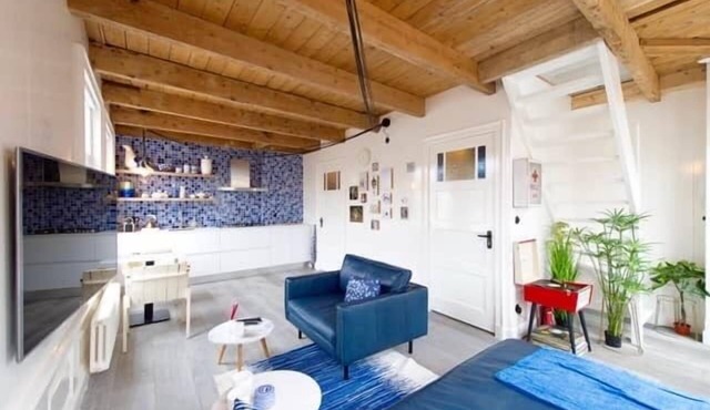 Penthouse royal blue Jordaan Amsterdam - long stay in Amsterdam